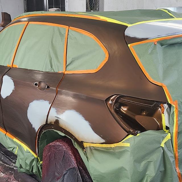 SUV masked with body filler